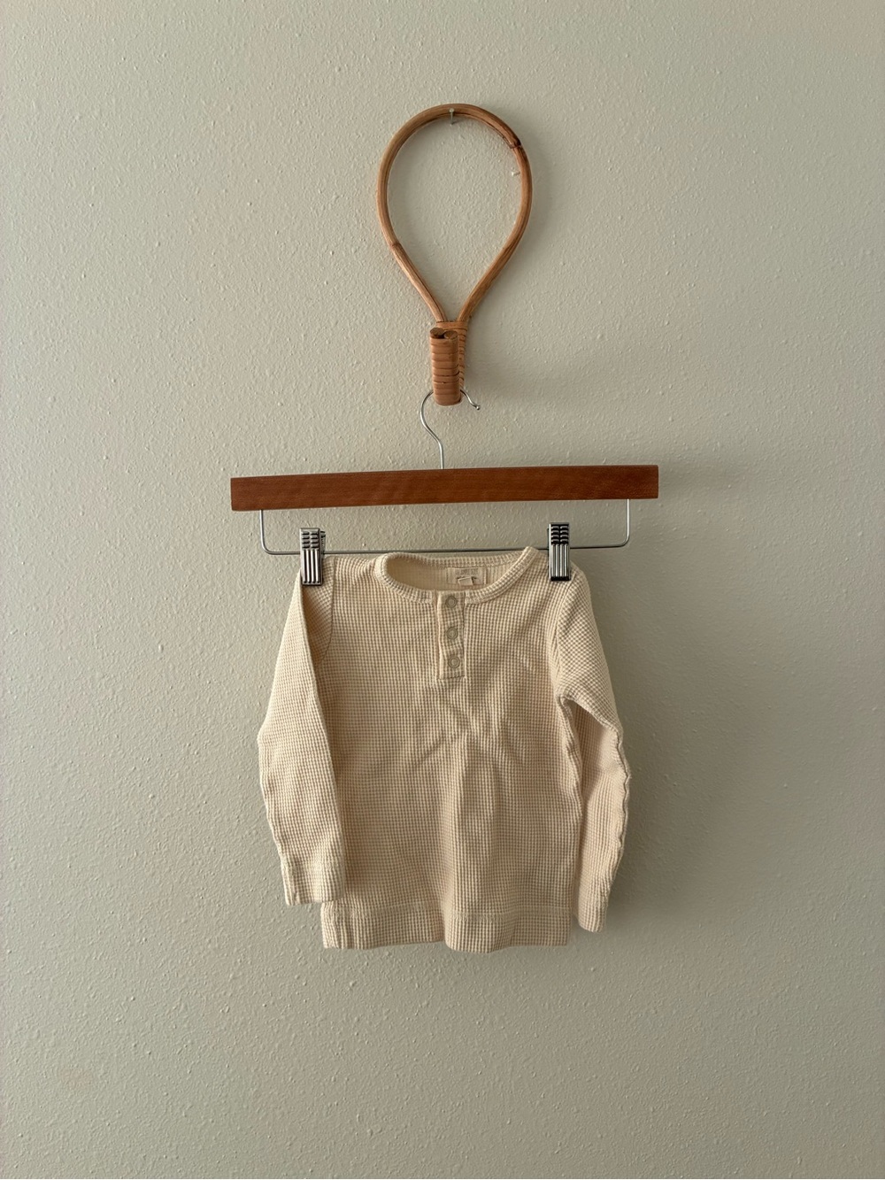 The Simple Folk Baby Waffle Top in Undyed